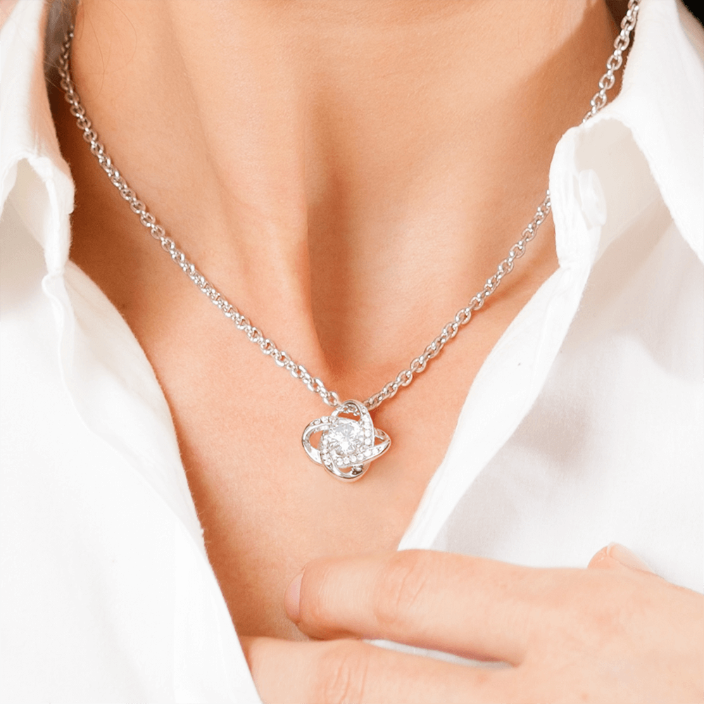 Radiant Mother's Day Love Knot Necklace: A Tribute to Mom's Grace