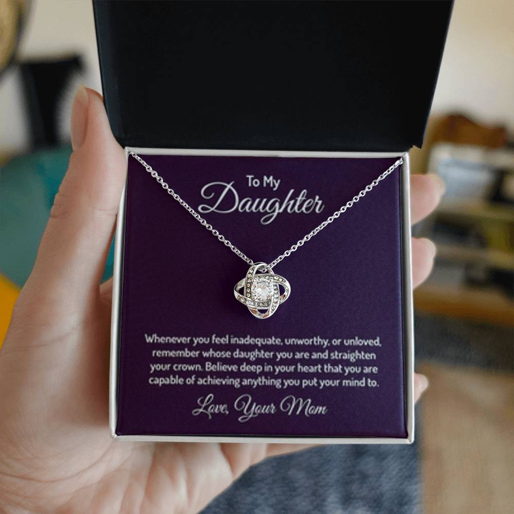 Endless Bond Love Knot Necklace – A Timeless Gift from Mom to Daughter