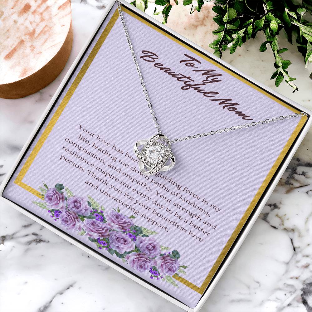 Love Knot Guiding Light Necklace: A Tribute to a Mothers' Love and Strength