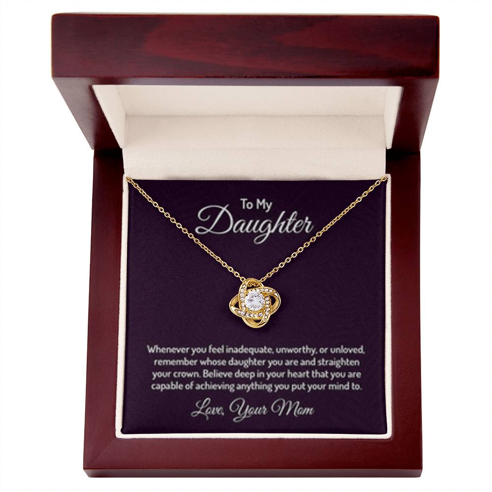 Endless Bond Love Knot Necklace – A Timeless Gift from Mom to Daughter