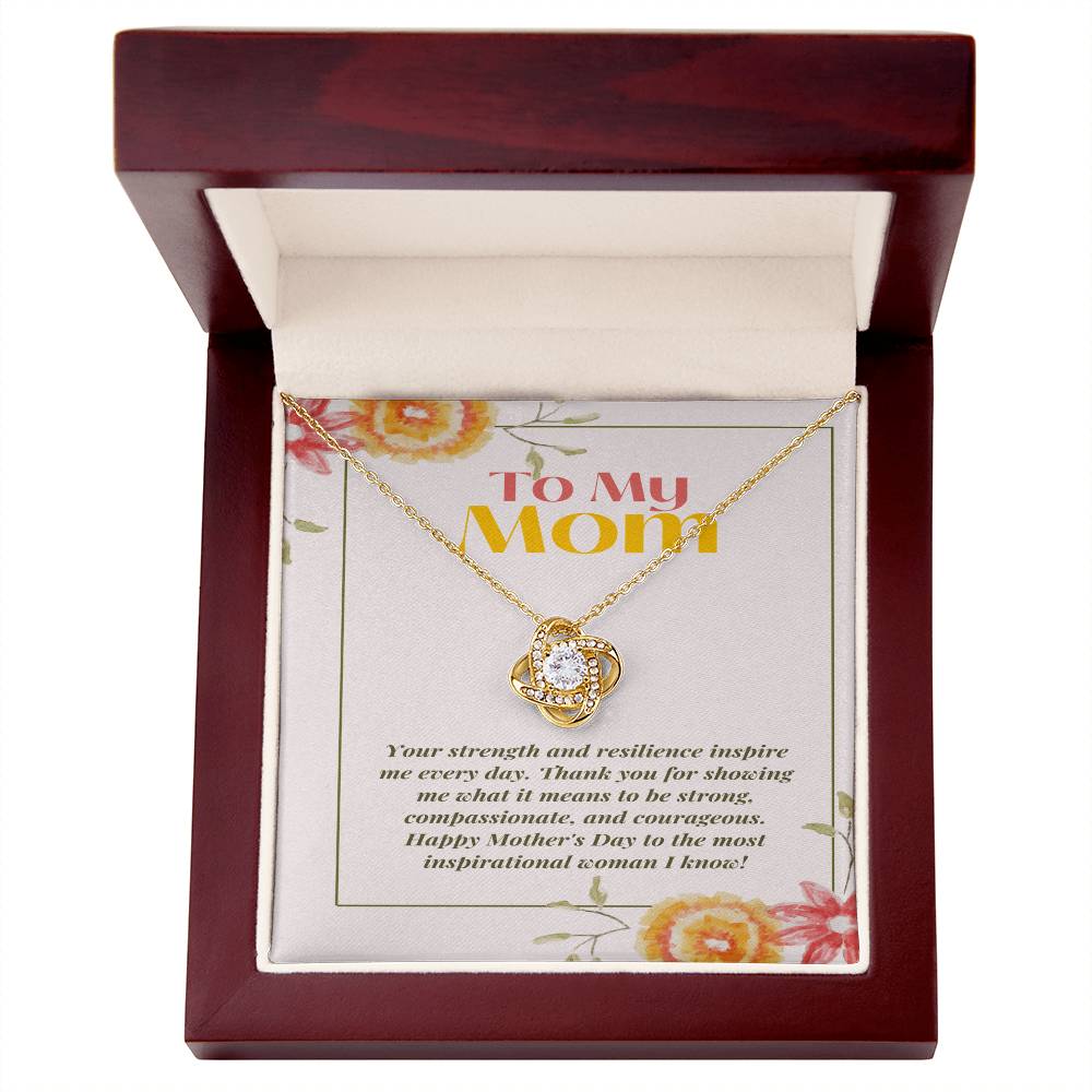 Empowered by Love Knot Necklace: Honoring Strength and Compassion