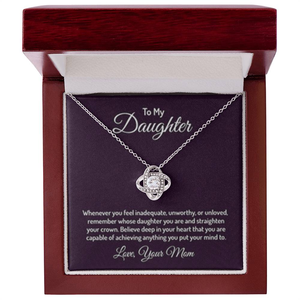 Endless Bond Love Knot Necklace – A Timeless Gift from Mom to Daughter