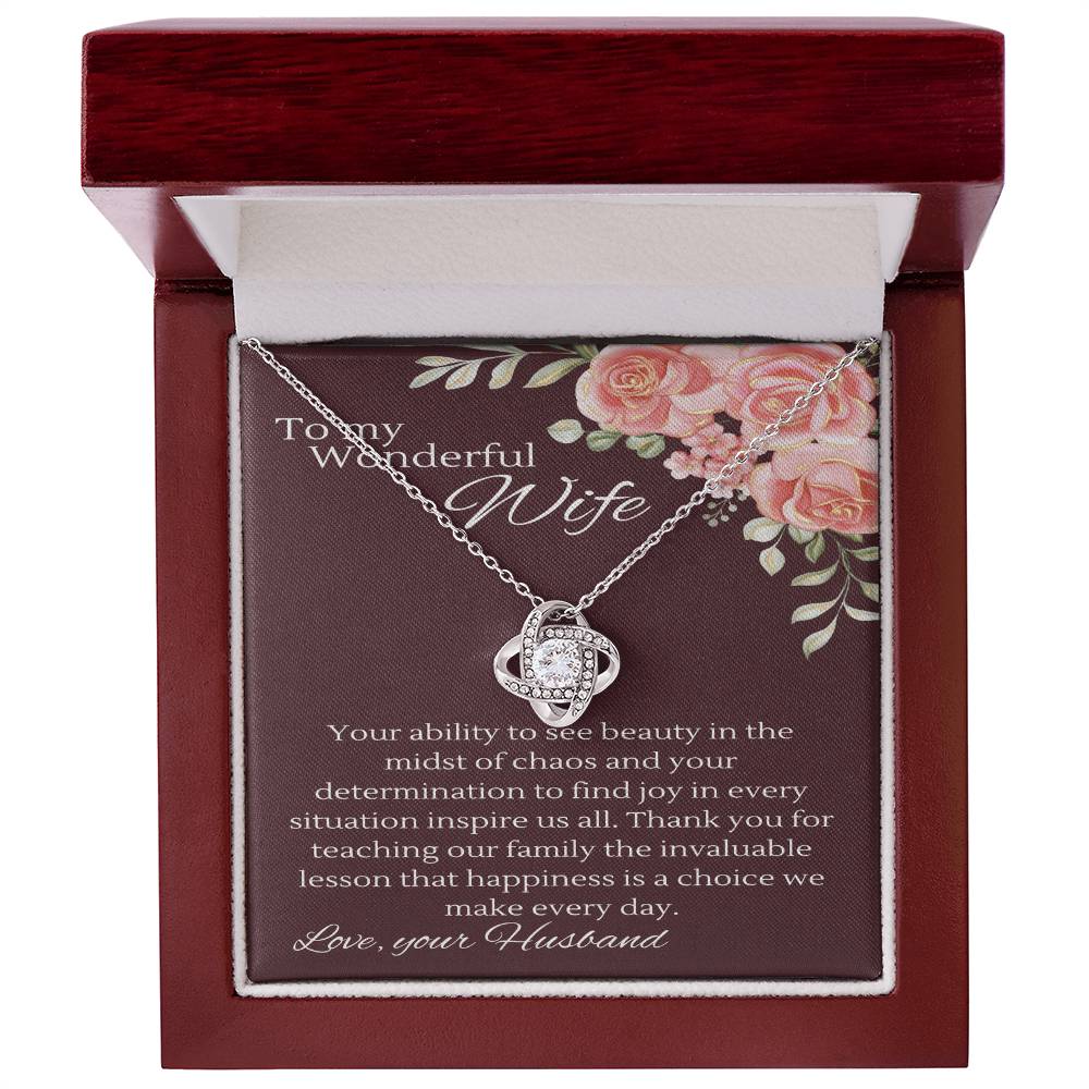 Joyful Resilience Necklace: Embracing Beauty Amidst Chaos