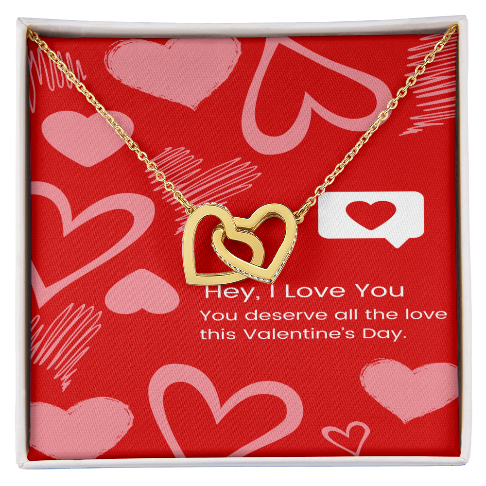 Two Hearts, One Love – Interlocking Hearts Necklace