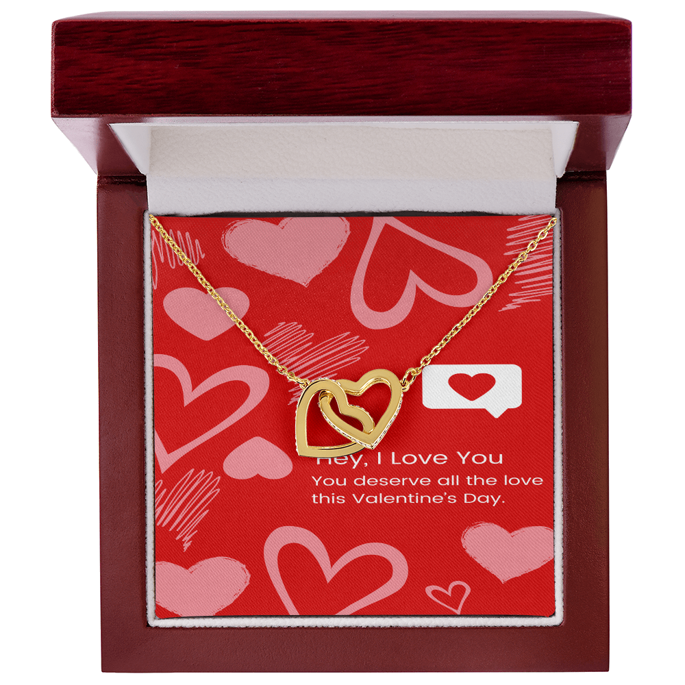 Two Hearts, One Love – Interlocking Hearts Necklace