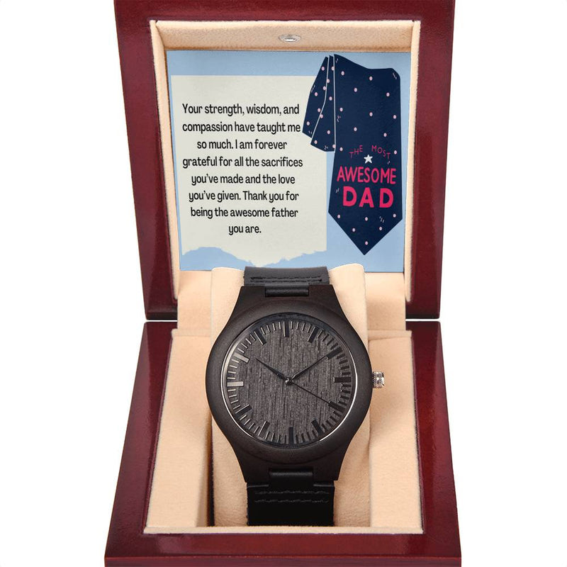 Wooden Watch - Commemorating an Exceptional Father