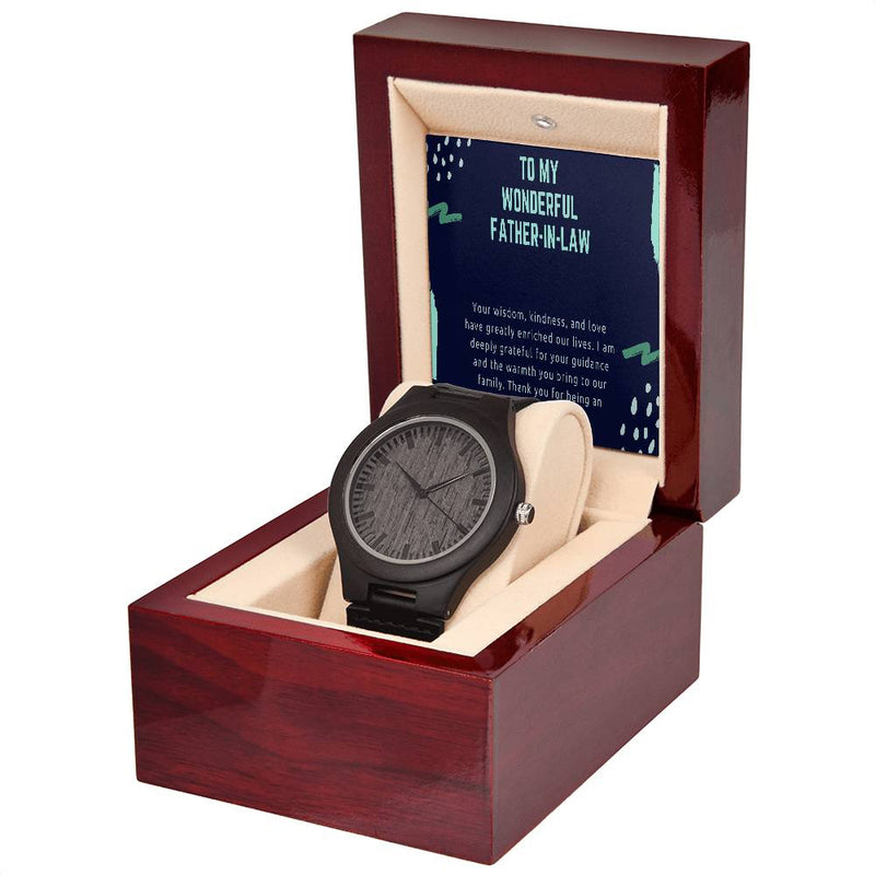 Wooden Watch - Celebrating an Extraordinary Father-in-Law