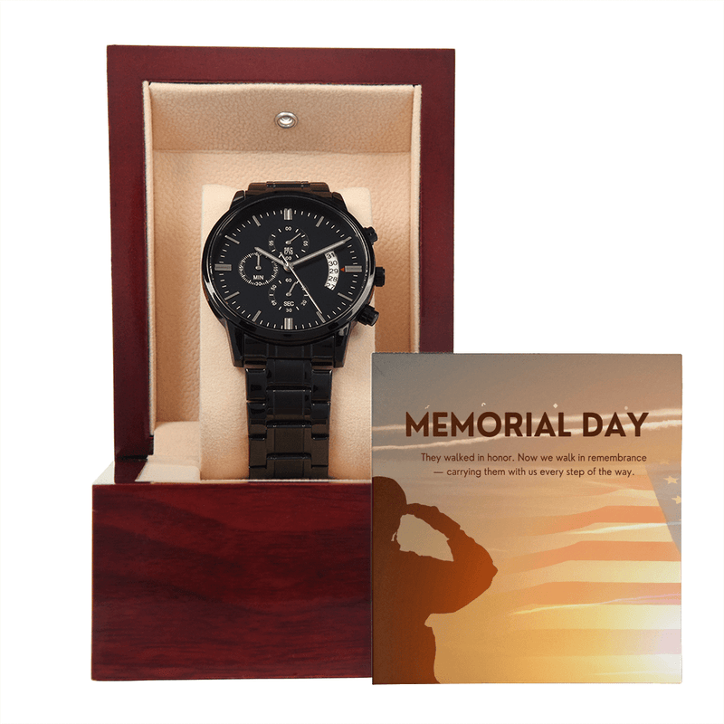 Built to Serve – Black Chronograph Watch for Modern Heroes - Gadget and Glam Shop