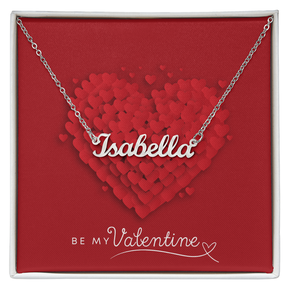 Personalized Elegance: Valentine's Day Custom Name Necklace