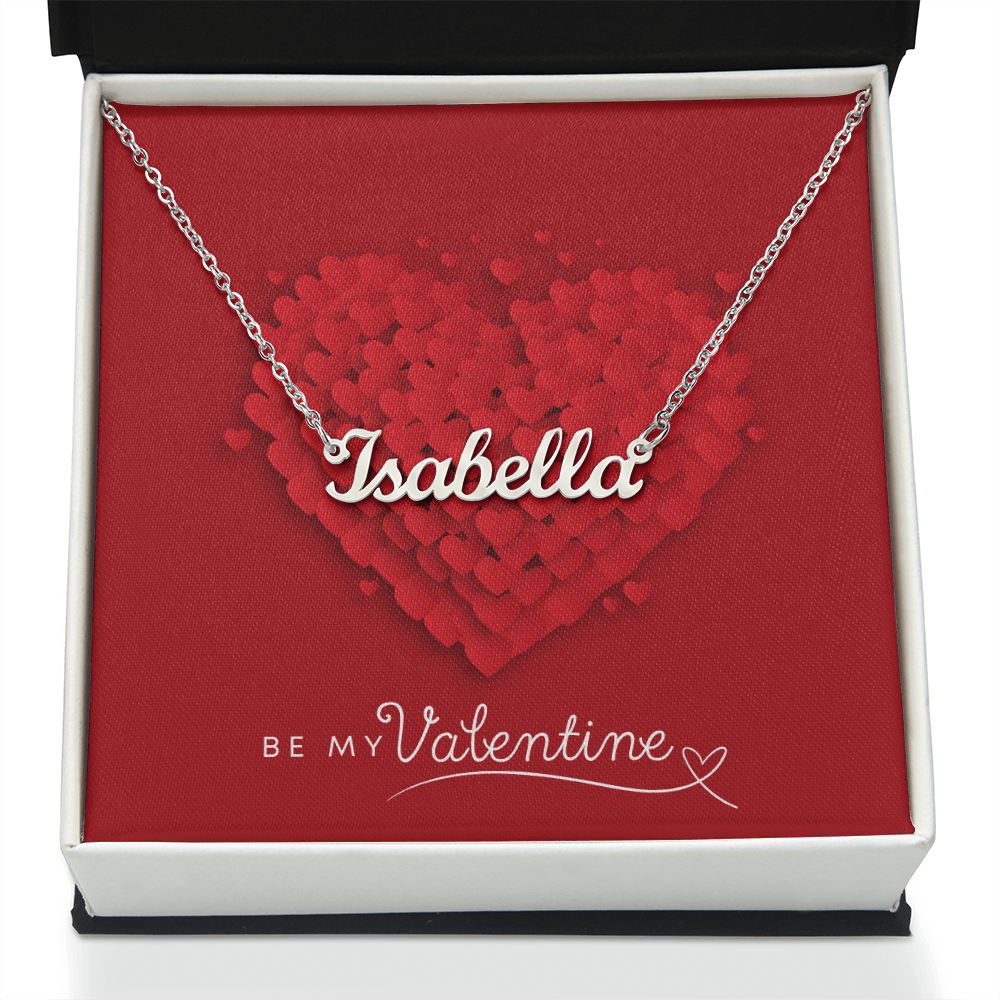 Personalized Elegance: Valentine's Day Custom Name Necklace