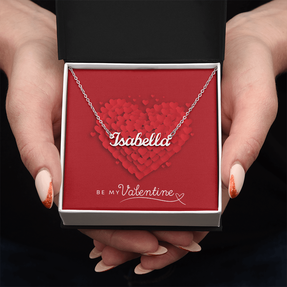 Personalized Elegance: Valentine's Day Custom Name Necklace