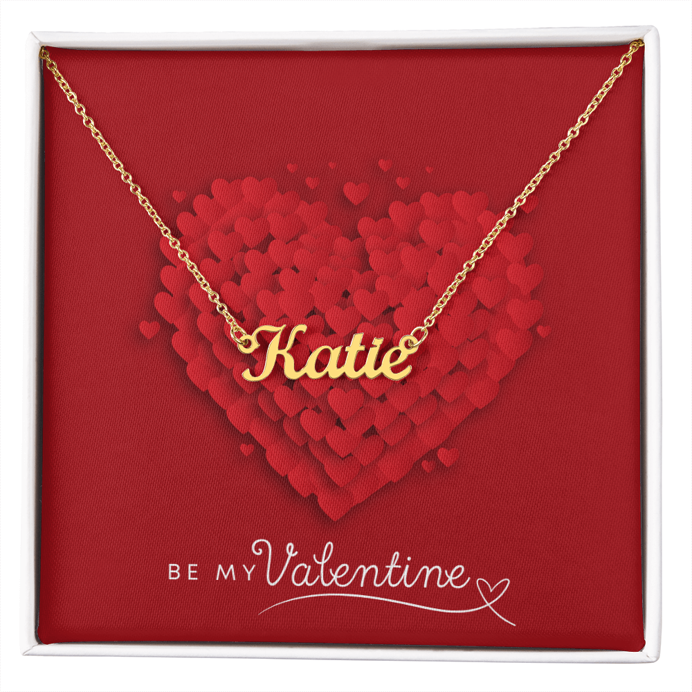 Personalized Elegance: Valentine's Day Custom Name Necklace