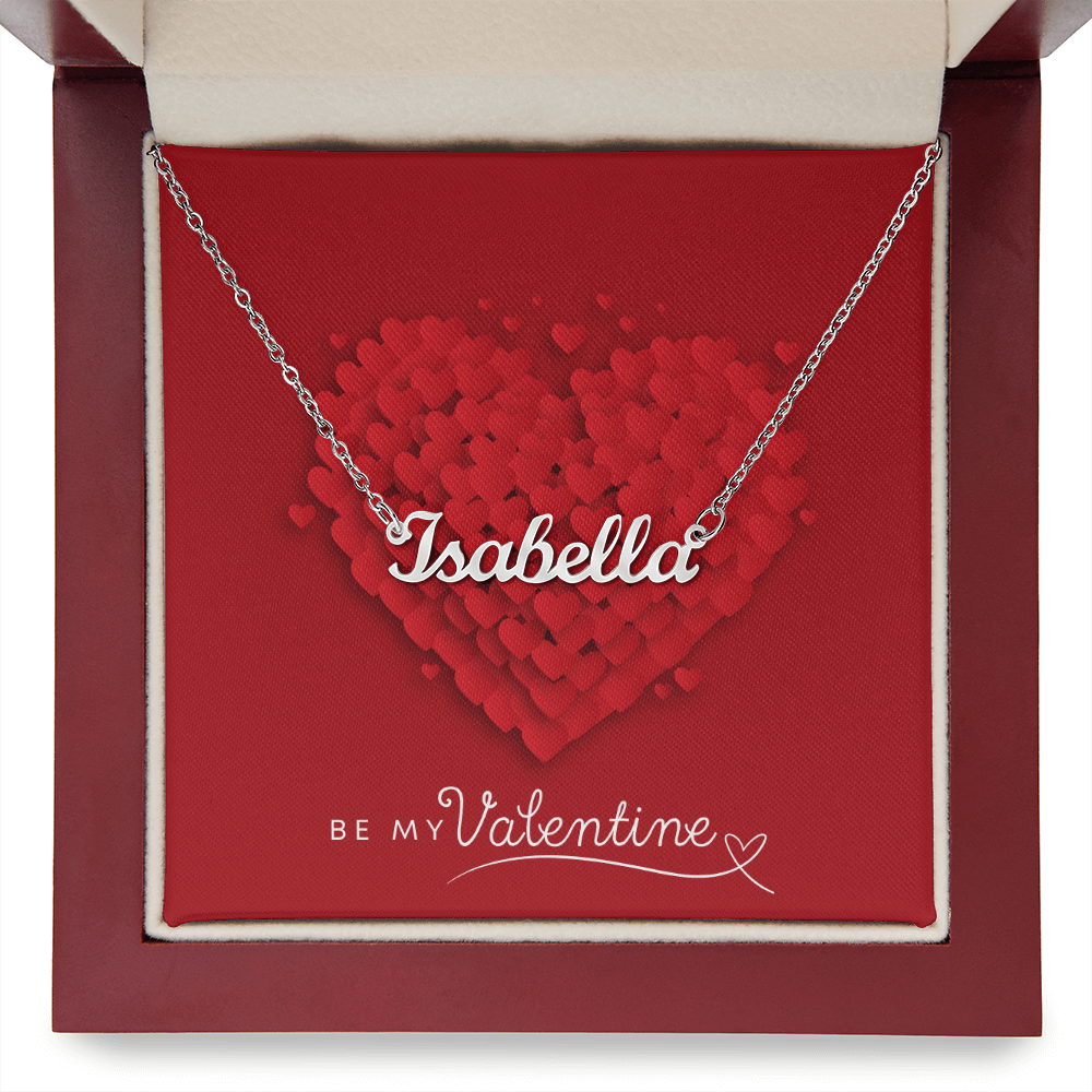 Personalized Elegance: Valentine's Day Custom Name Necklace