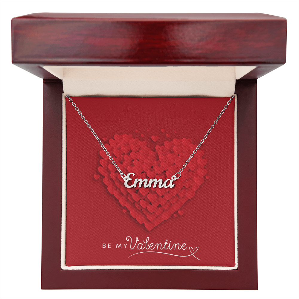 Personalized Elegance: Valentine's Day Custom Name Necklace