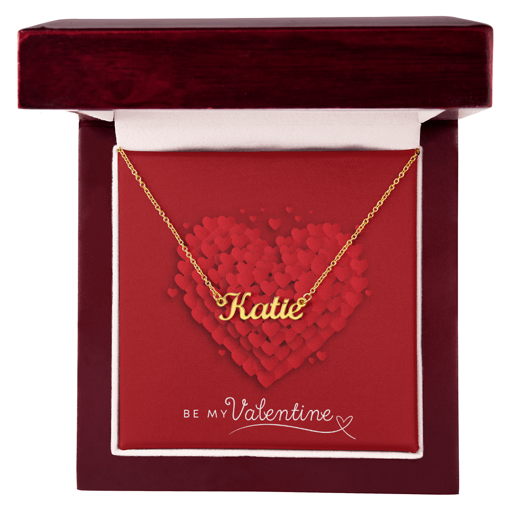 Personalized Elegance: Valentine's Day Custom Name Necklace