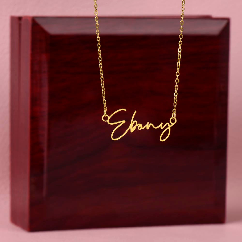 Signature Style Name Necklace - Celebrating Your Success