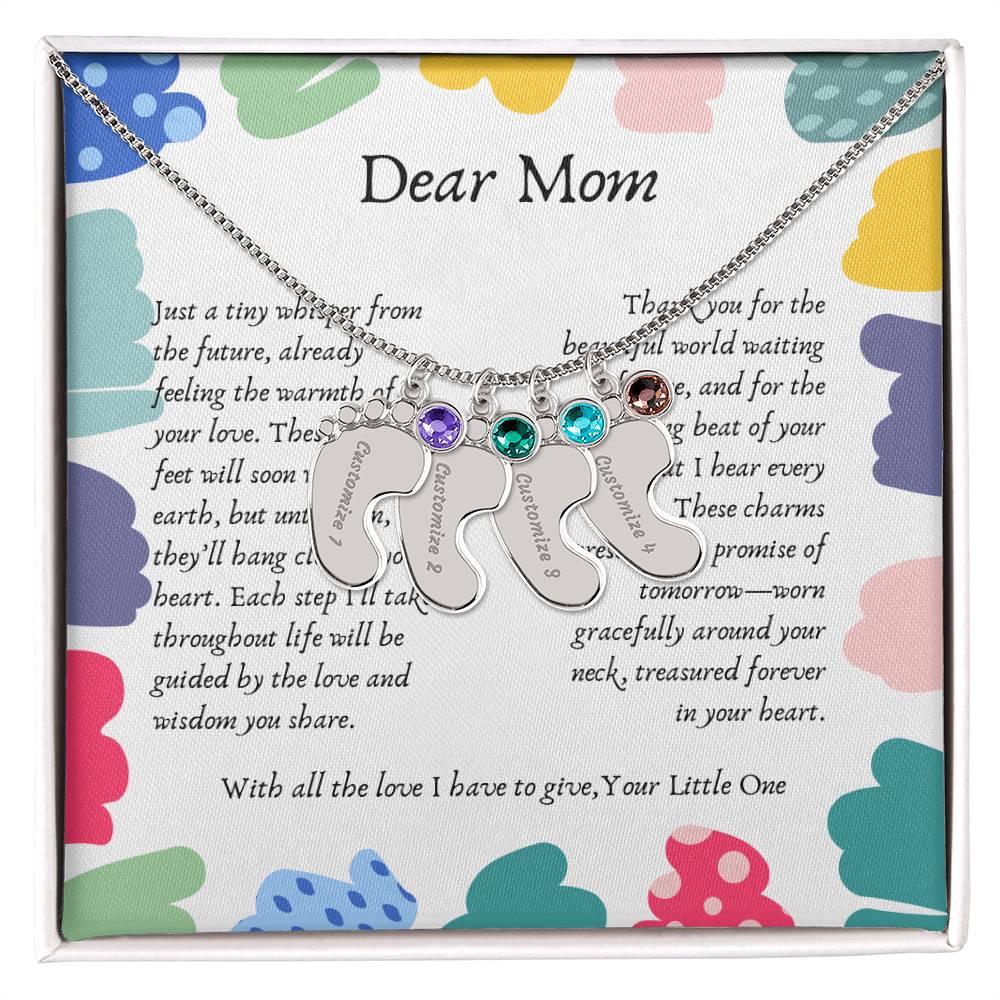 Tiny Steps to Your Heart: Personalized Baby Feet Charms