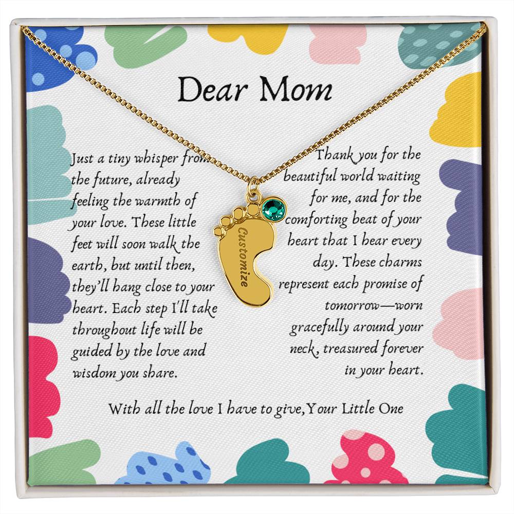 Tiny Steps to Your Heart: Personalized Baby Feet Charms