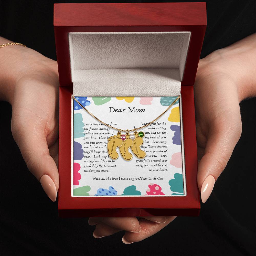 Tiny Steps to Your Heart: Personalized Baby Feet Charms