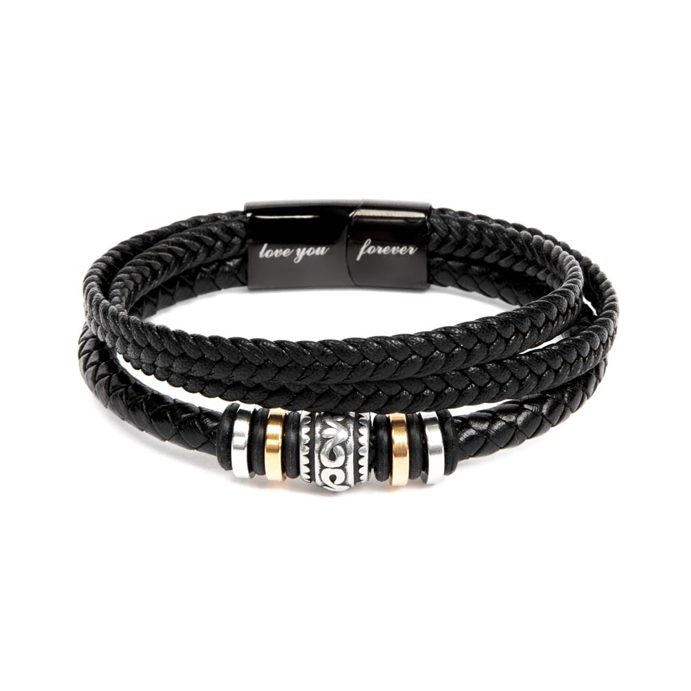 Men's 'Love You Forever' Bracelet - A Mother's Everlasting Pride for a Special Graduate