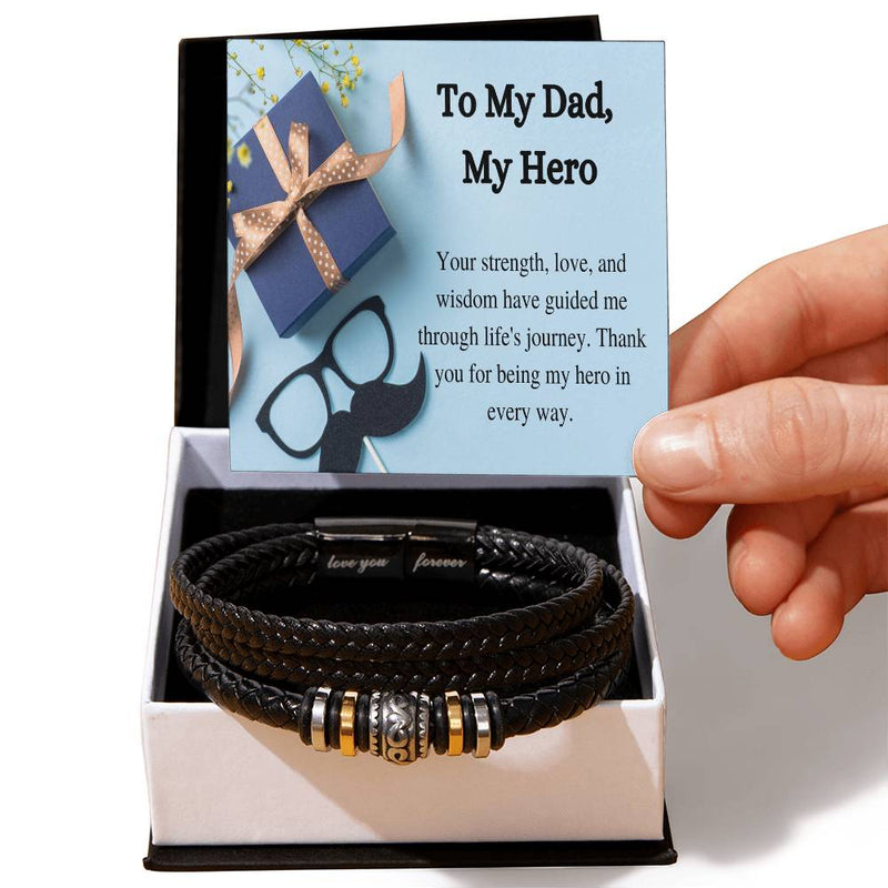 Love You Forever Dad Bracelet - A Tribute to Your Guidance and Wisdom