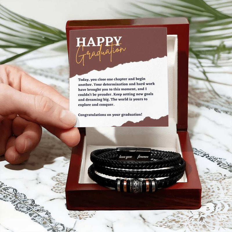 Men's 'Love You Forever' Bracelet - Celebrating Your Milestone