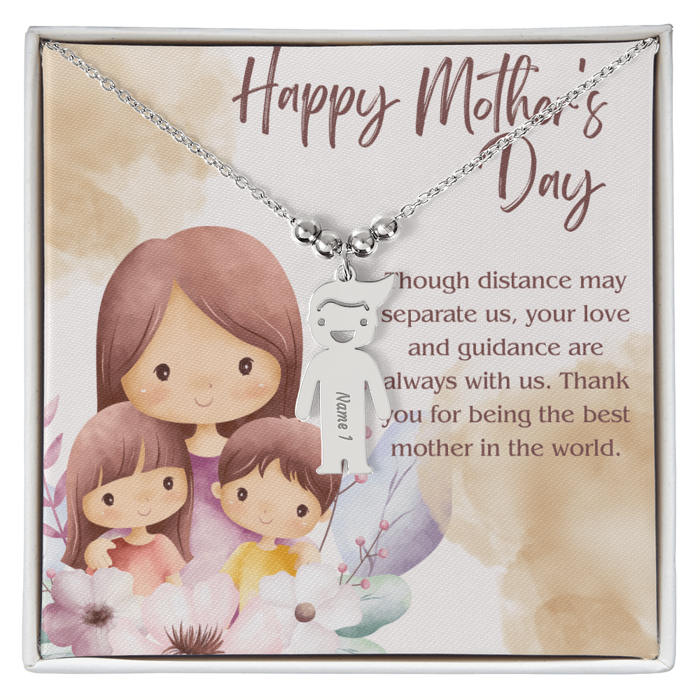 Engraved Kid Charm Necklace – A Heartfelt Mother's Day Gift