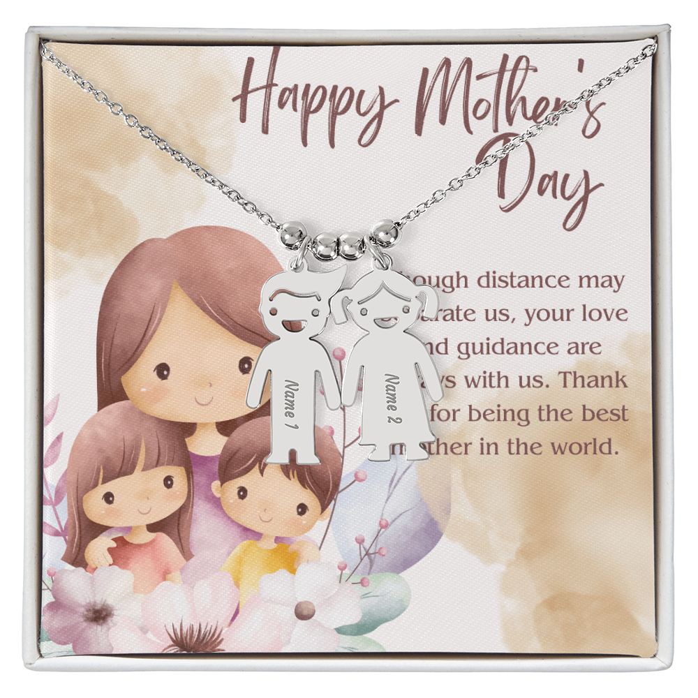 Engraved Kid Charm Necklace – A Heartfelt Mother's Day Gift