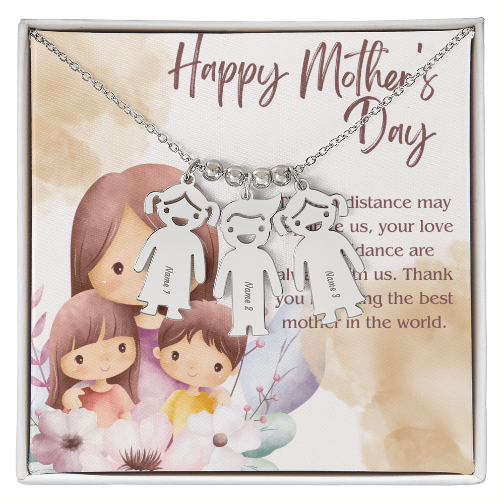 Engraved Kid Charm Necklace – A Heartfelt Mother's Day Gift