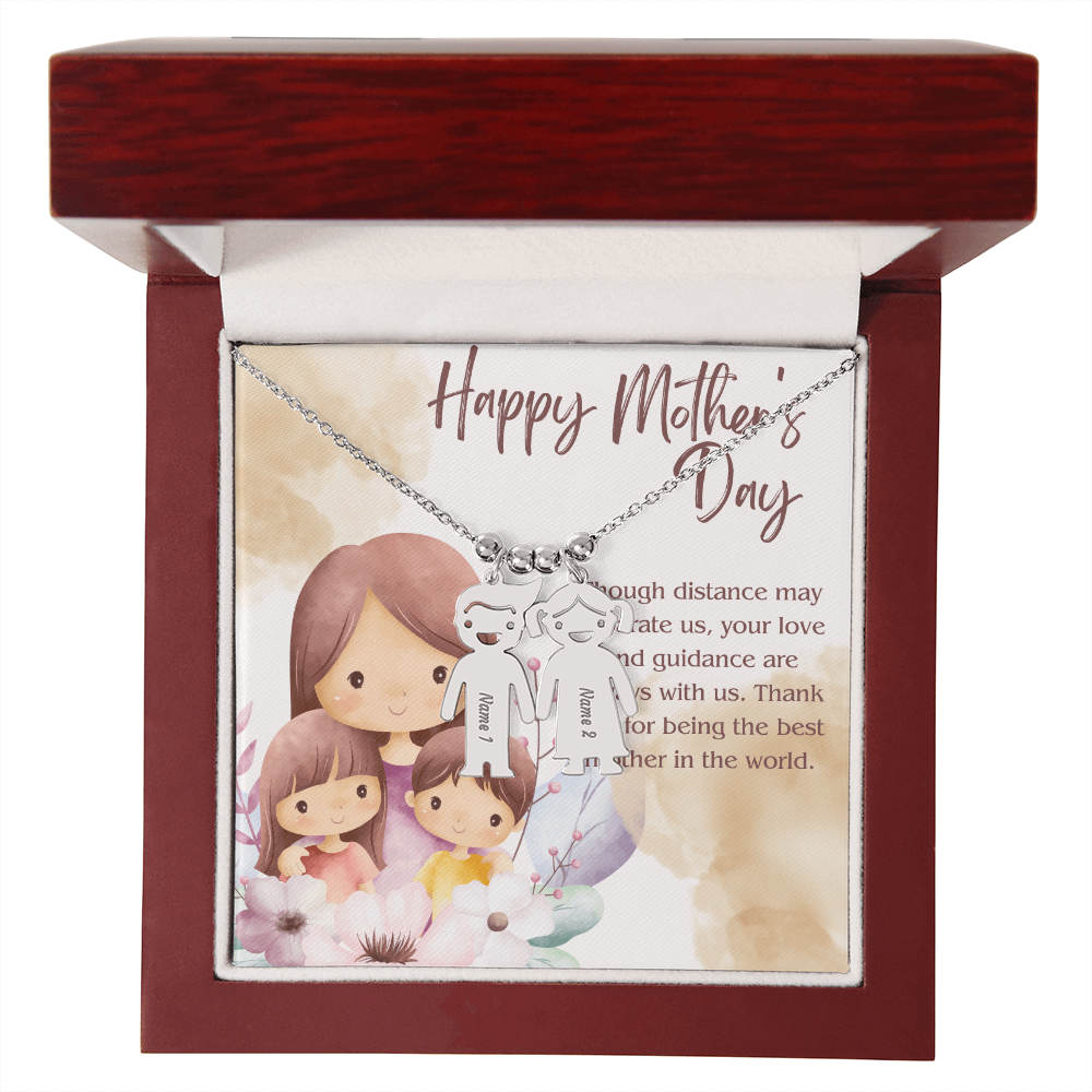 Engraved Kid Charm Necklace – A Heartfelt Mother's Day Gift