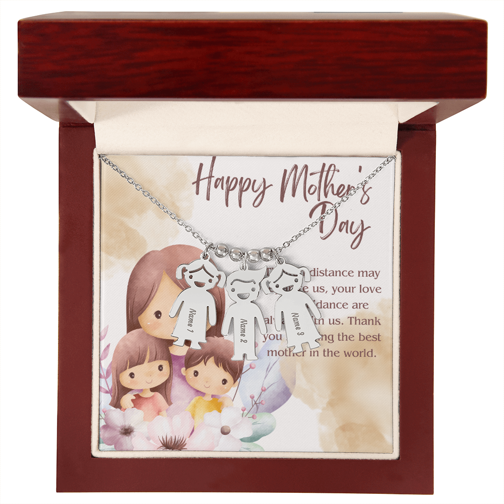 Engraved Kid Charm Necklace – A Heartfelt Mother's Day Gift