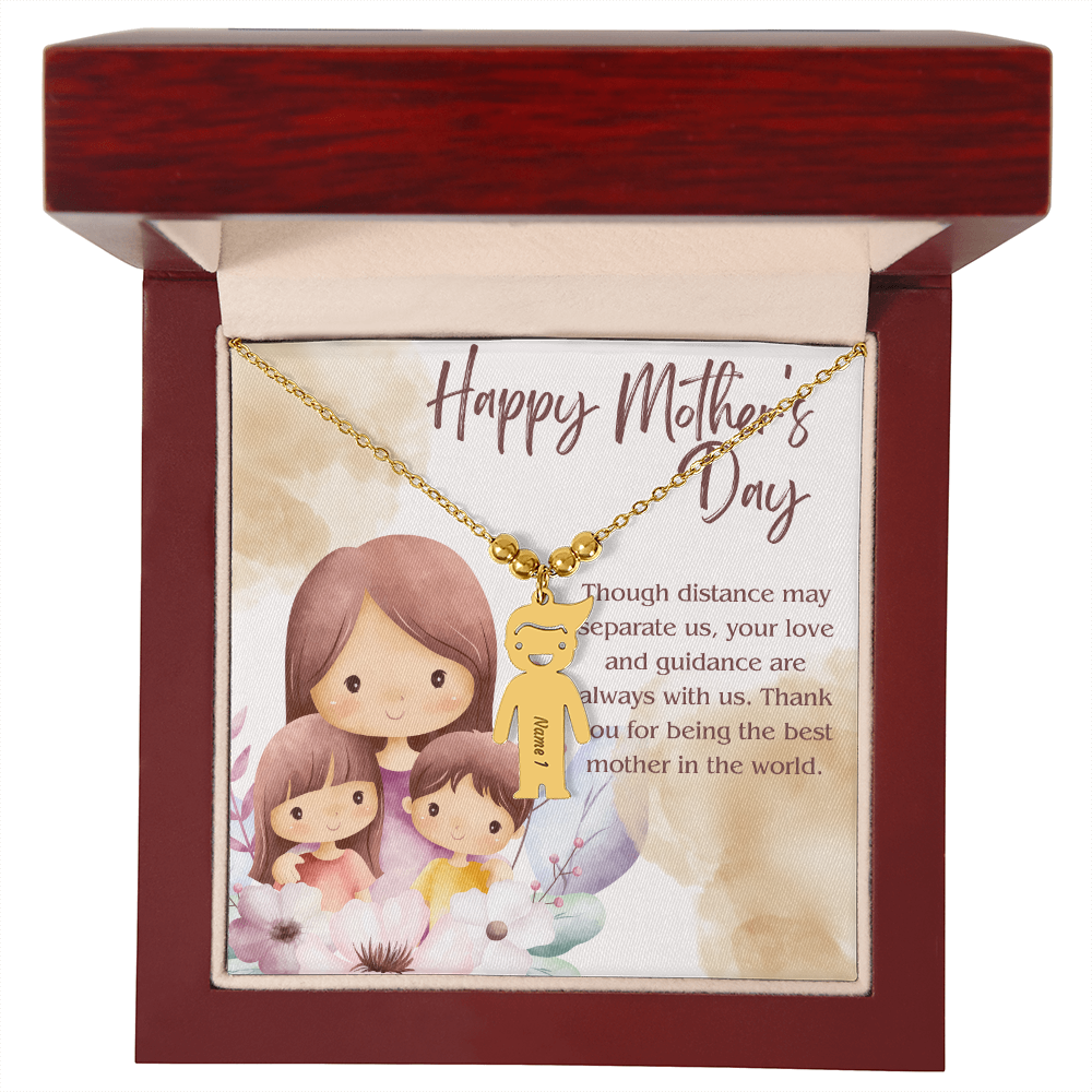 Engraved Kid Charm Necklace – A Heartfelt Mother's Day Gift