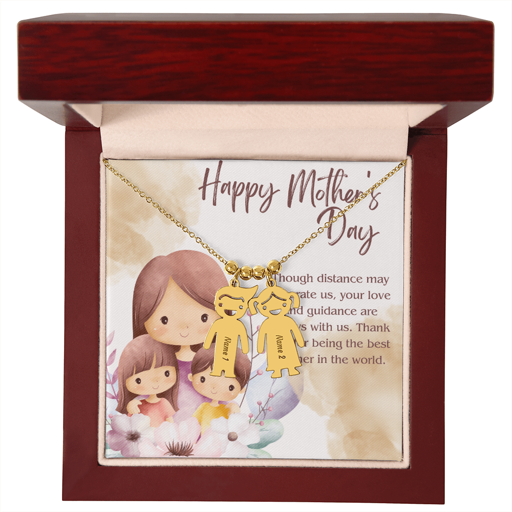 Engraved Kid Charm Necklace – A Heartfelt Mother's Day Gift