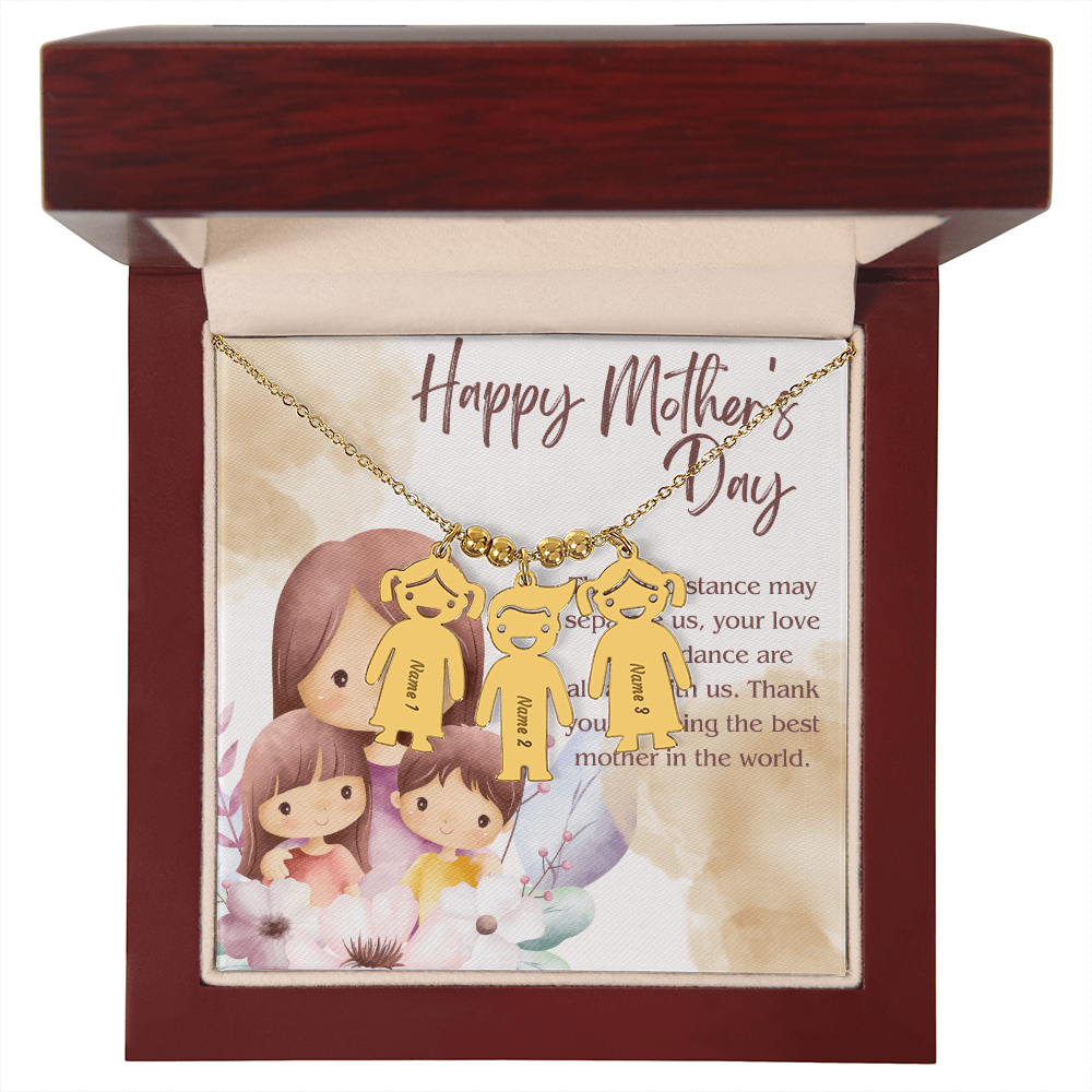 Engraved Kid Charm Necklace – A Heartfelt Mother's Day Gift