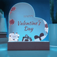 Forever My Valentine: Acrylic Heart Plaque - Gadget and Glam Shop