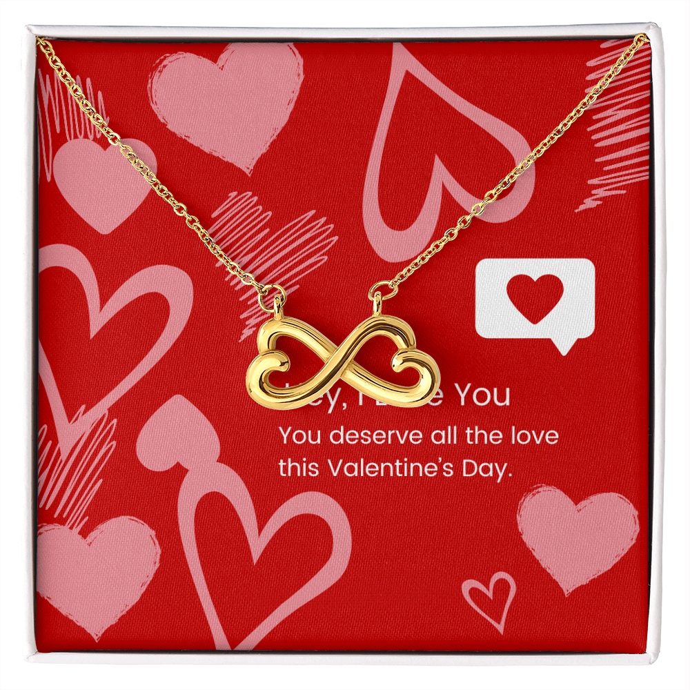 Eternal Affection: Valentine's Day Endless Love Necklace