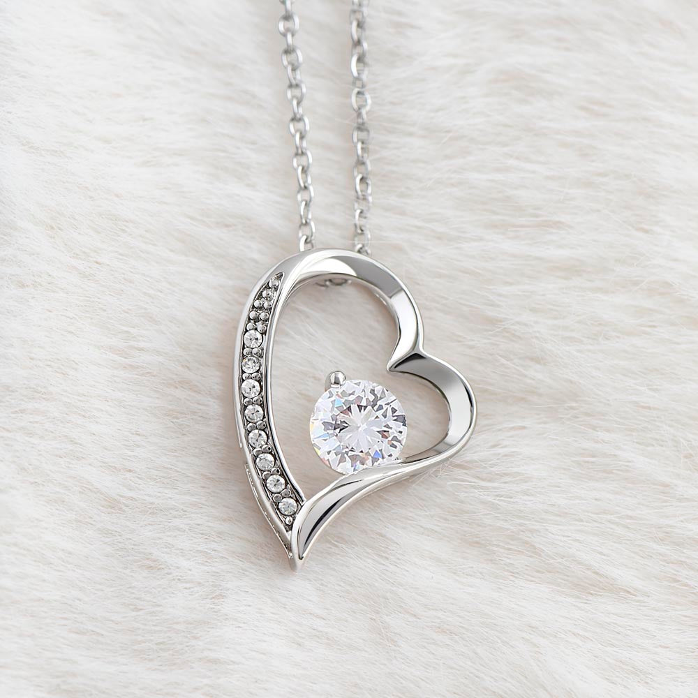 Heart's Compass Forever Love Necklace: Guided by Love and Courage