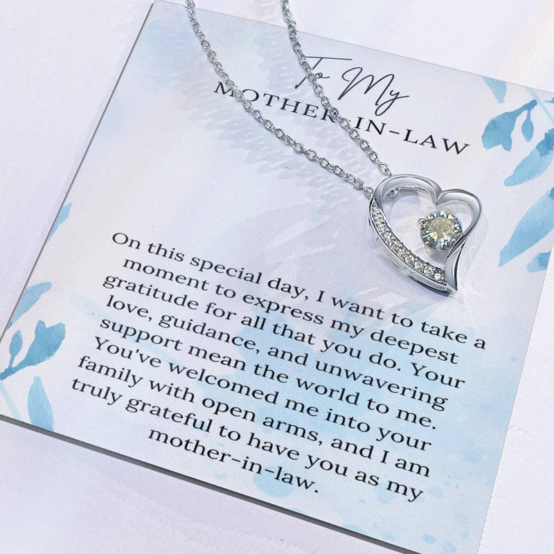 Heartfelt Gratitude Forever Love Necklace: A Tribute to a Wonderful Mother-in-Law