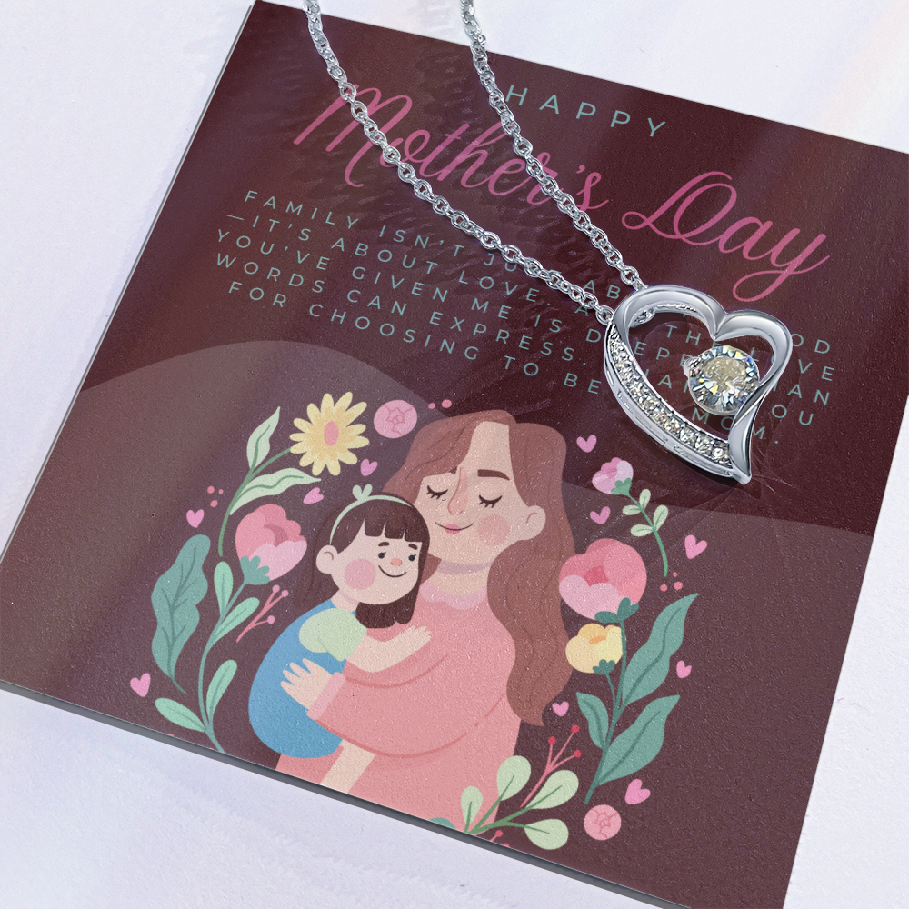 Love Makes a Family – Forever Love Necklace for Mother's Day