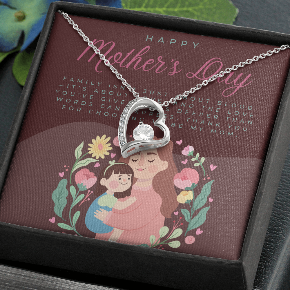 Love Makes a Family – Forever Love Necklace for Mother's Day