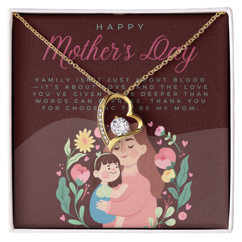 Love Makes a Family – Forever Love Necklace for Mother's Day