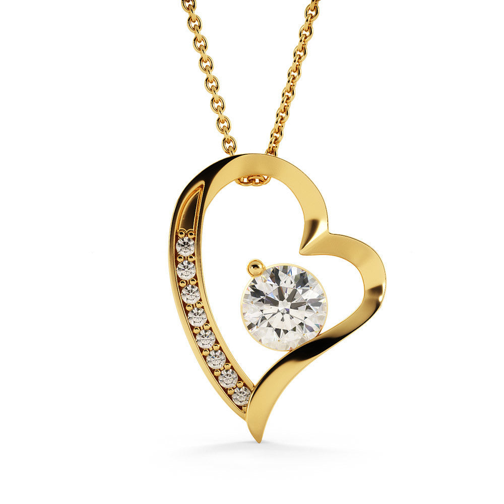 Heart's Compass Forever Love Necklace: Guided by Love and Courage