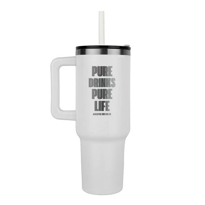 40oz. Stainless Steel Tumbler (Pure Drinks Pure Life)