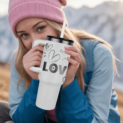 Sip of Love: Valentine's Day Pinnacle 40oz Tumbler - Gadget and Glam Shop