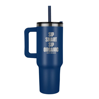 Sip Smart, Sip Organic – 40oz Tumbler – Manual Replacement