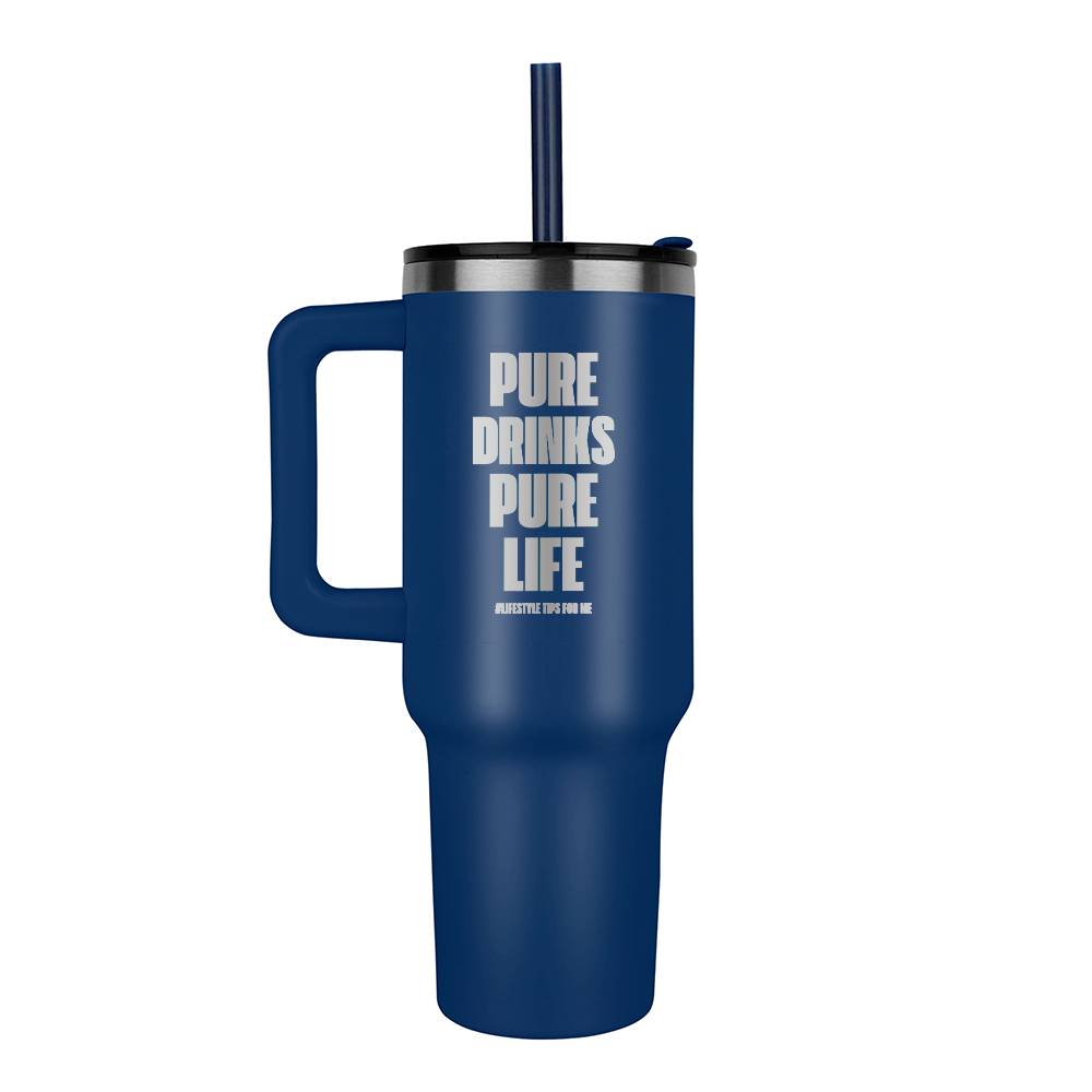 40oz. Stainless Steel Tumbler (Pure Drinks Pure Life)