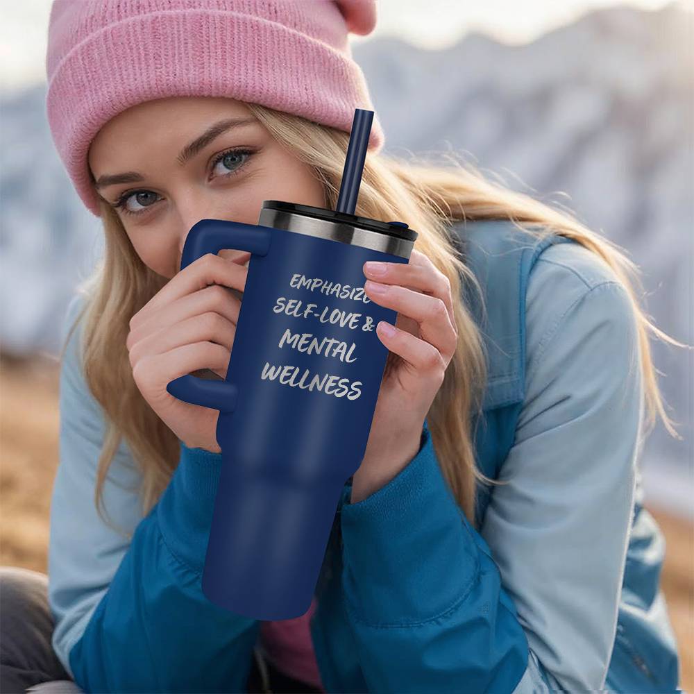 Pinnacle 40oz Tumbler - Laser engraved Self Love