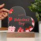 Forever My Valentine: Acrylic Heart Plaque - Gadget and Glam Shop