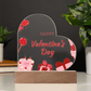 Forever My Valentine: Acrylic Heart Plaque - Gadget and Glam Shop