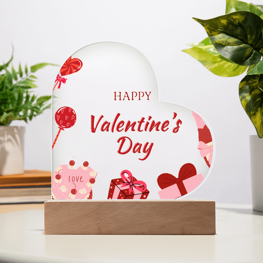 Forever My Valentine: Acrylic Heart Plaque